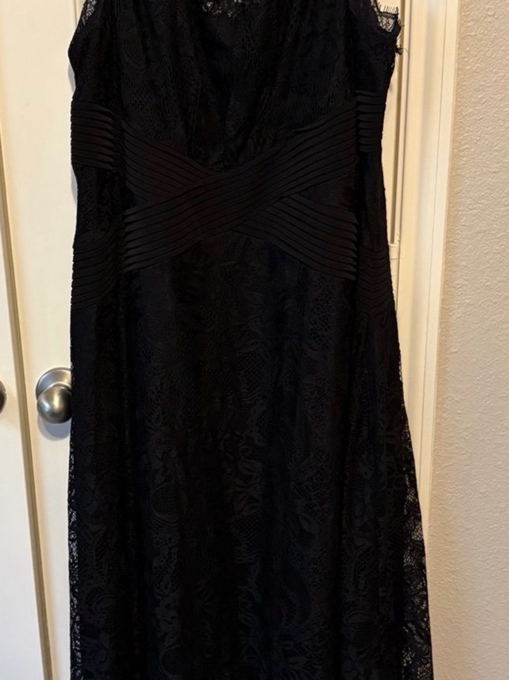 Black Lace Evening Dress